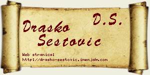 Draško Šestović vizit kartica